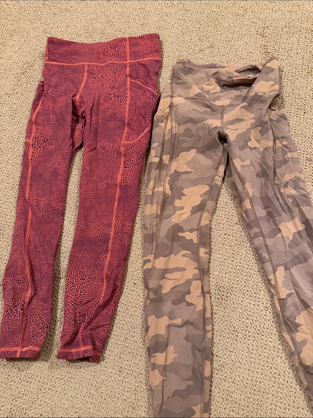 Two Lu Lu Lemon leggings size 6
